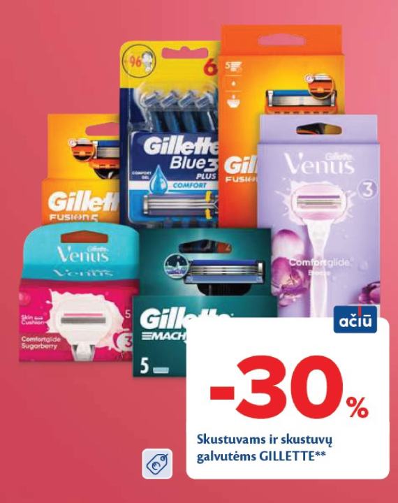 Skustuvams ir skustuvų galvutėms GILLETTE