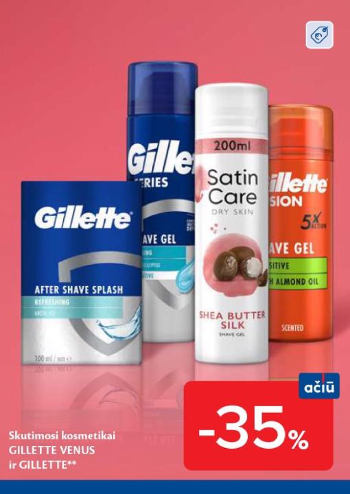 Skutimosi kosmetikai GILLETTE VENUS ir GILLETTE