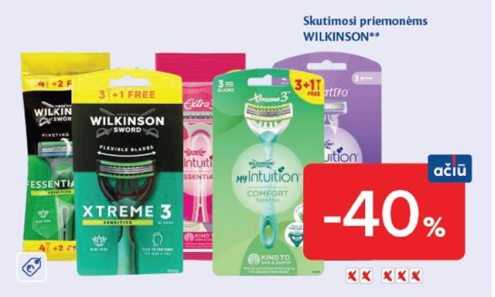 Skutimosi priemonėms WILKINSON