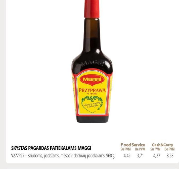 SKYSTAS PAGARDAS PATIEKALAMS MAGGI, 960 g
