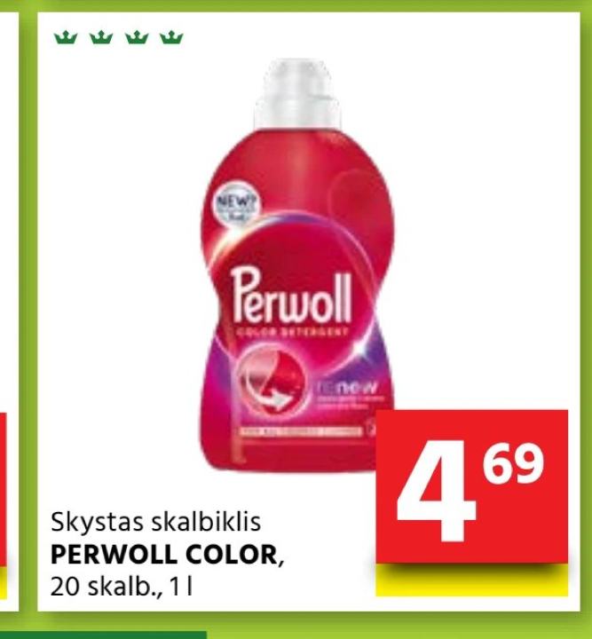 Skystas skalbiklis PERWOLL COLOR, 20 skalb.