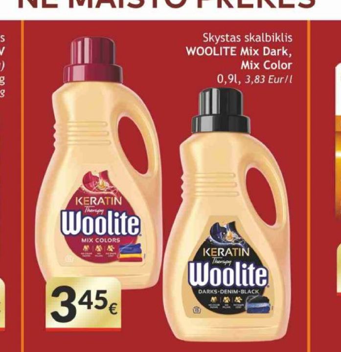 Skystas skalbiklis WOOLITE Mix Dark, Mix Color, 0.91 l