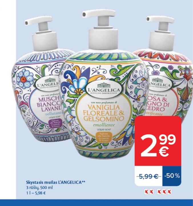 Skystasis muilas L'ANGELICA, 500 ml