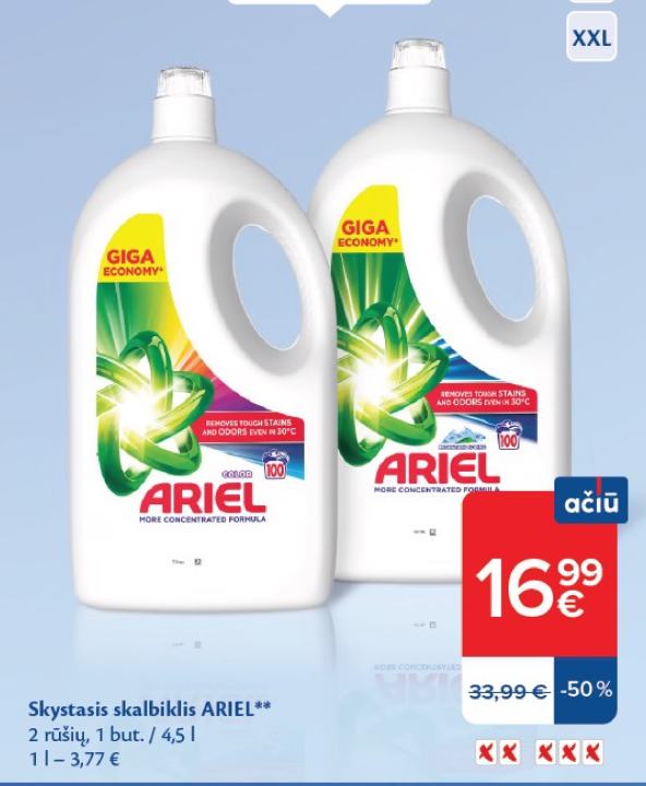Skystasis skalbiklis ARIEL, 4.5 l