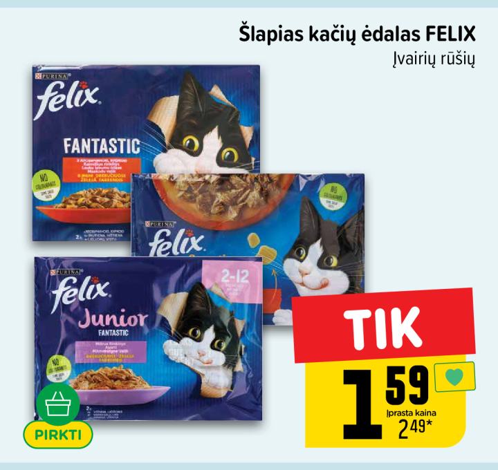 Šlapias kačių ėdalas FELIX