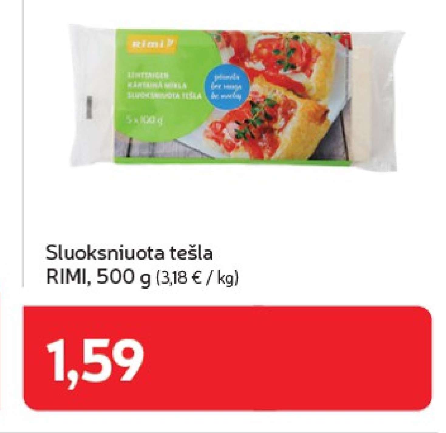 Sluoksniuota tešla RIMI, 500 g