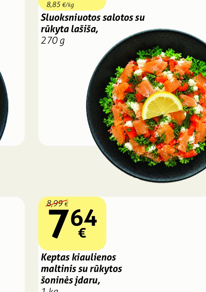 Sluoksniuotos salotos su rūkyta lašiša, 270 g