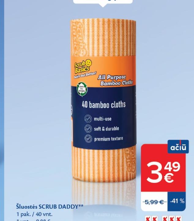 Šluostės SCRUB DADDY, 1 pak.