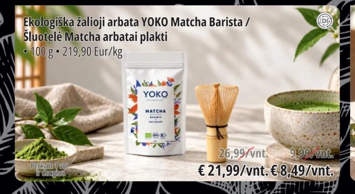 Šluotelė Matcha arbatai plakti
