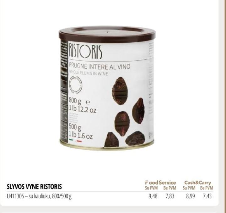 SLYVOS VYNE RISTORIS, 500 g