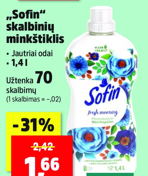„Sofin“ skalbinių minkštiklis, 1.4 l