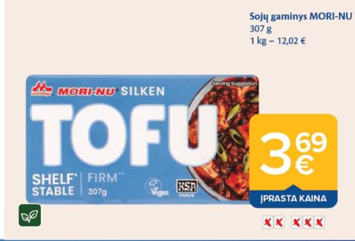 Sojų gaminys MORI-NU TOFU, 307 g