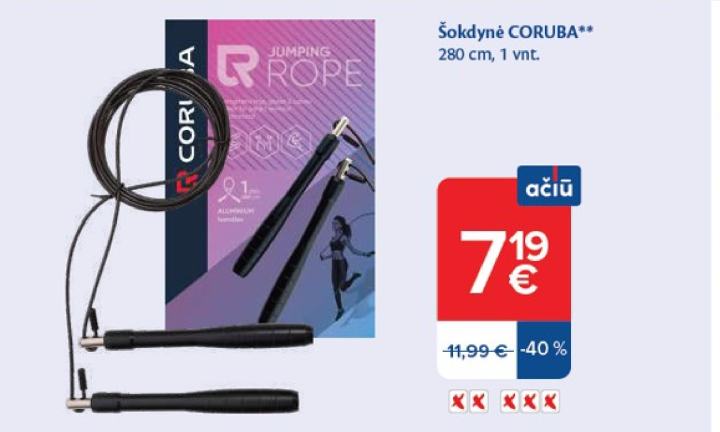 Šokdynė CORUBA, 280 cm