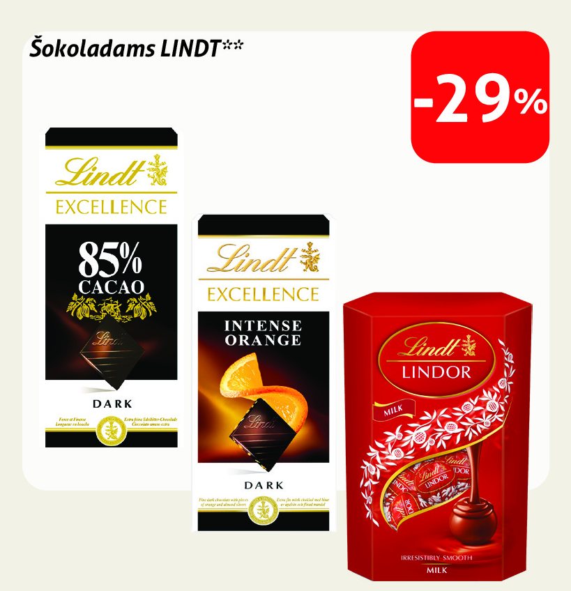 Šokoladams LINDT