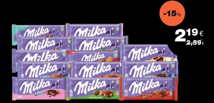 Šokoladams MILKA