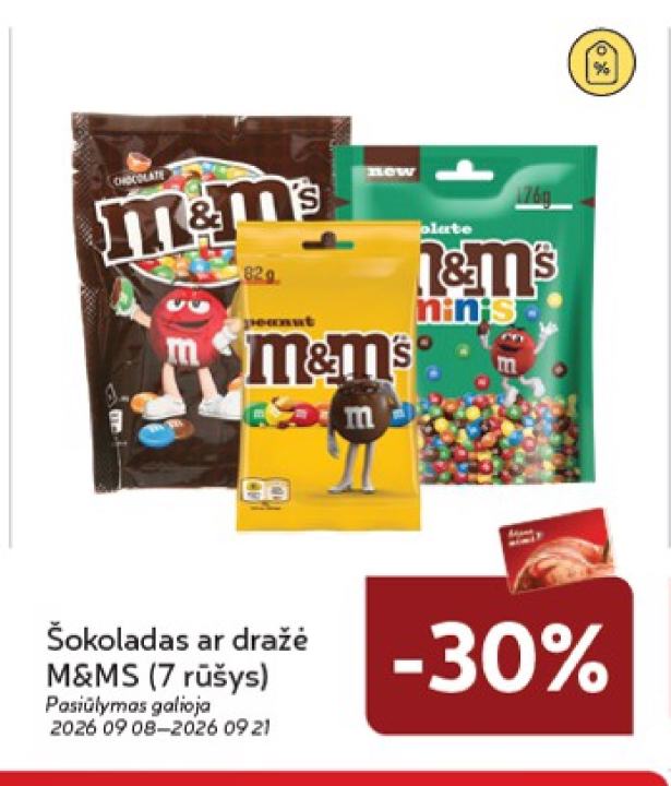 Šokoladas ar dražė M&MS