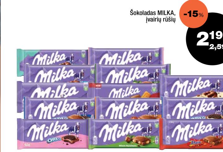 Šokoladas MILKA