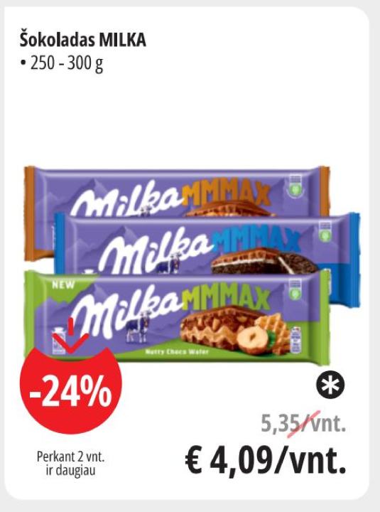 Šokoladas MILKA, 300 g