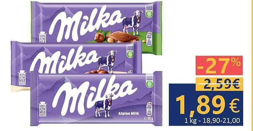 Šokoladas MILKA, 85 g