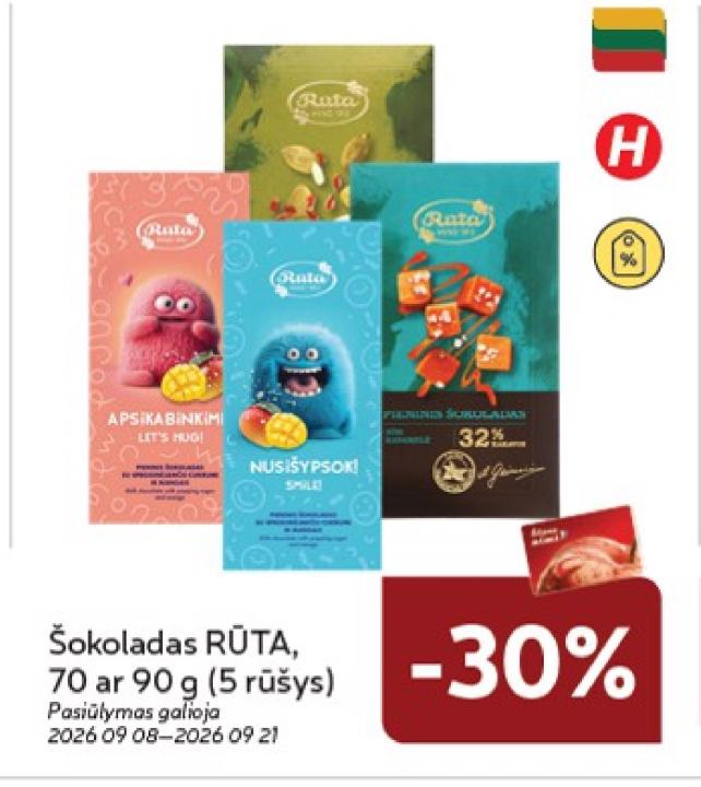 Šokoladas RŪTA, 90 g