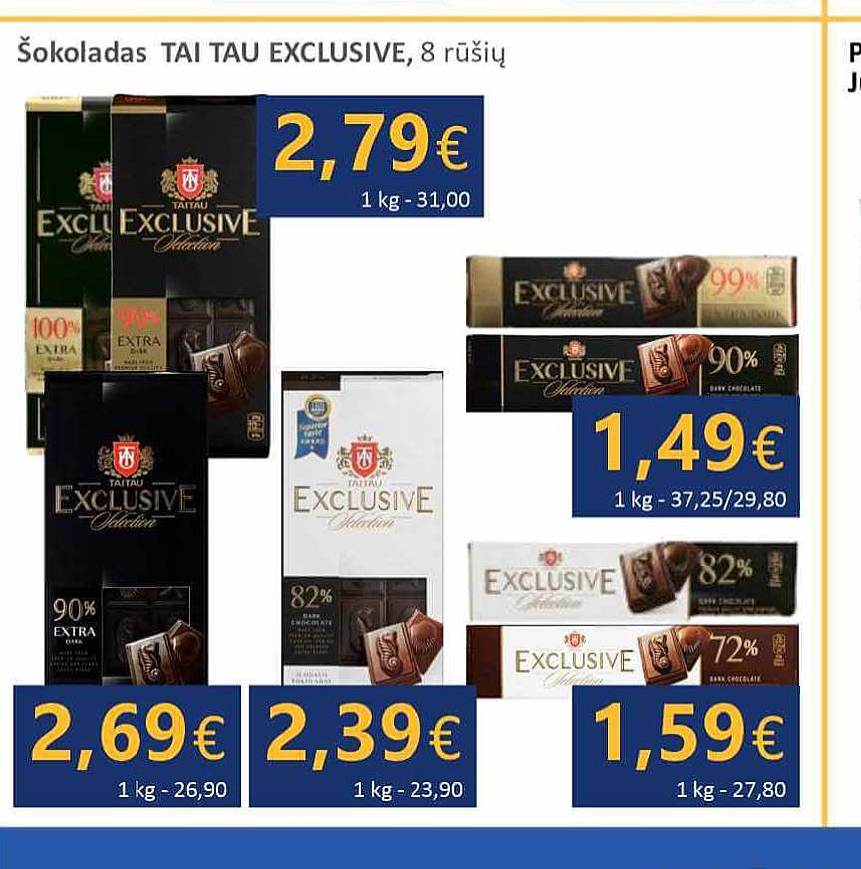 Šokoladas TAI TAU EXCLUSIVE