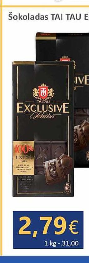 Šokoladas TAI TAU Exclusive, 90 g