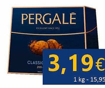 Šokoladiniai saldainiai PERGALE DARK CLASSIC, 114 g