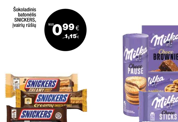 Šokoladinis batonėlis SNICKERS
