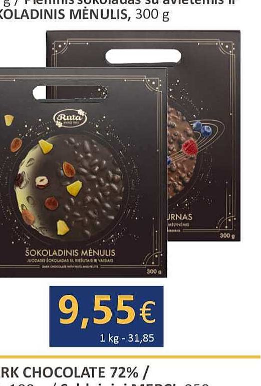 ŠOKOLADINIS MĖNULIS, 300 g