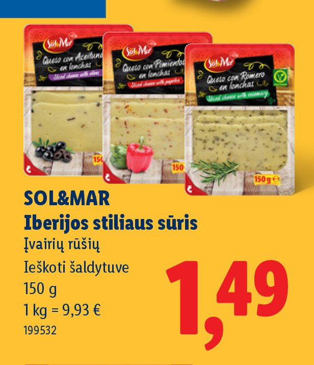 SOL&MAR Iberijos stiliaus sūris, 150 g