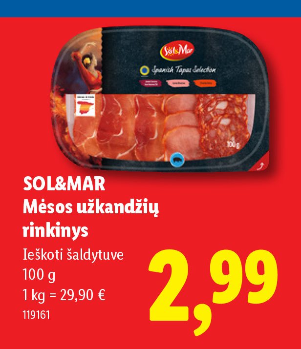 SOL&MAR Mėsos užkandžių rinkinys, 100 g