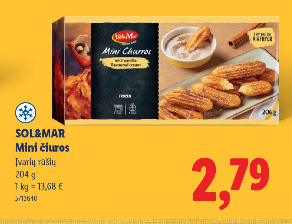 SOL&MAR Mini čiuros, 204 g