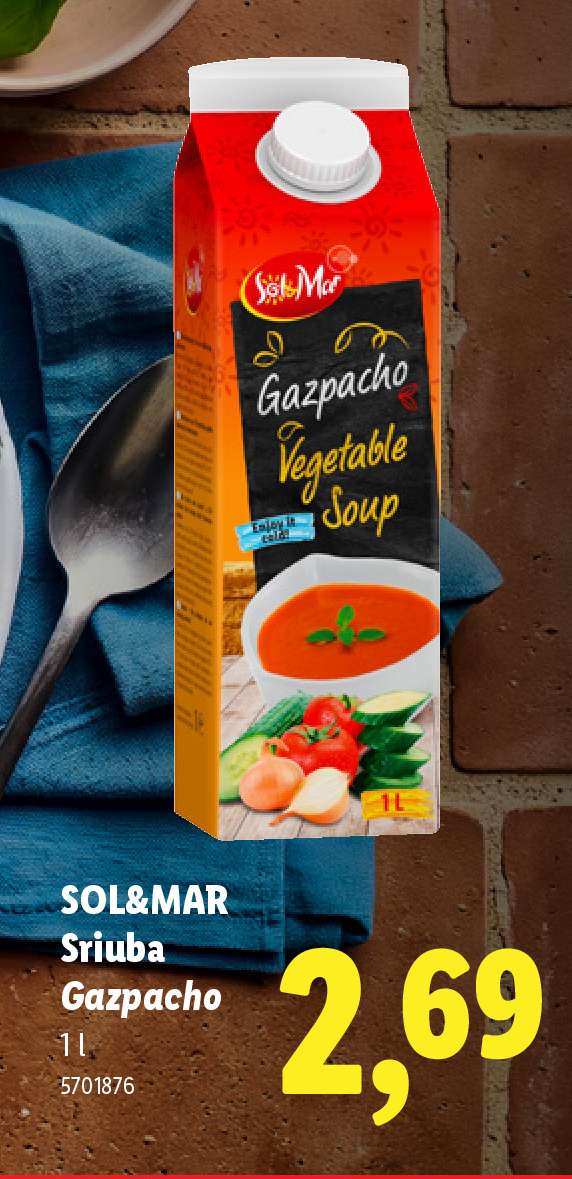 SOL&MAR Sriuba Gazpacho, 1 l
