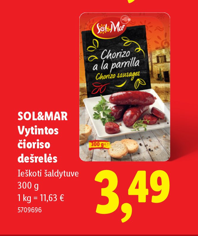 SOL&MAR Vytintos čioriso dešrelės, 300 g