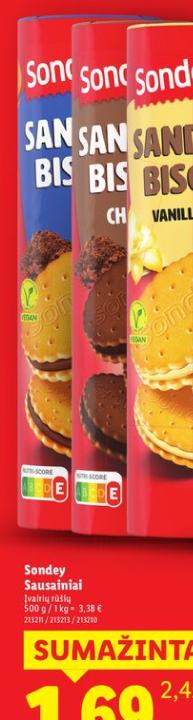 Sondey Sausainiai, 500 g