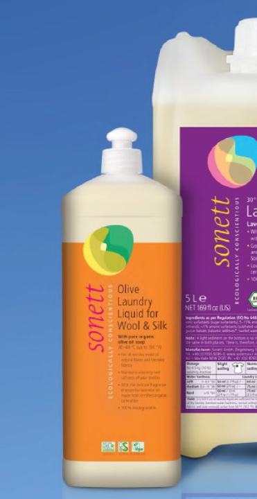 Sonett Olive Laundry Liquid for Wool & Silk, 5 l
