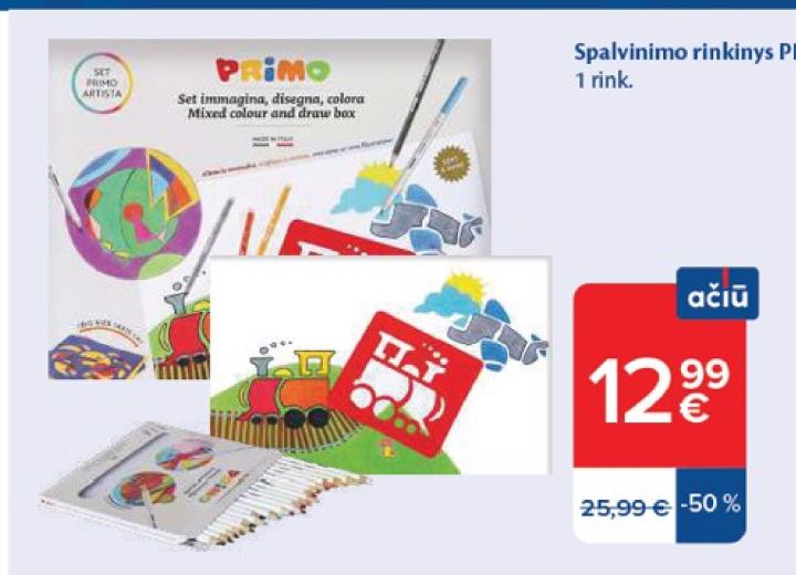 Spalvinimo rinkinys PRIMO, 1 rink.