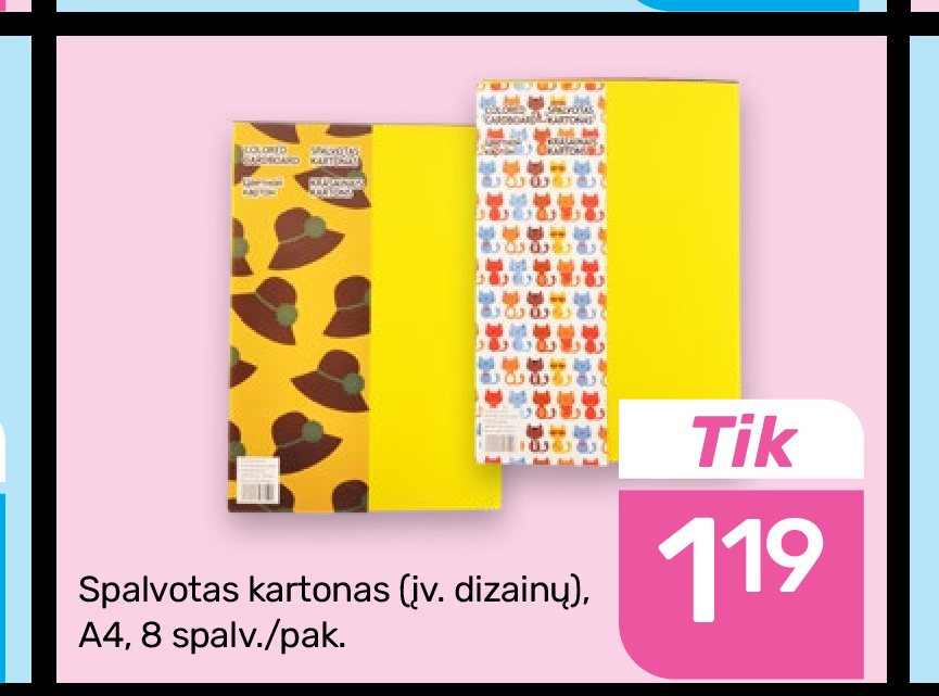 Spalvotas kartonas