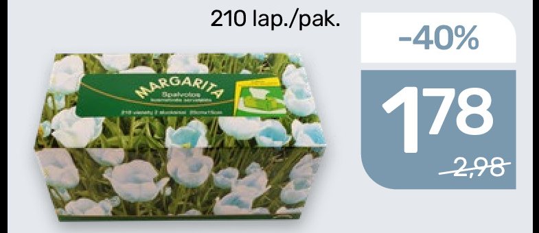 Spalvotos kosmetinės servetėlės MARGARITA