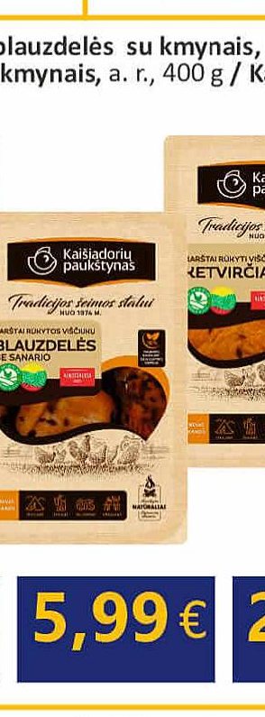 sparneliai su kminais, 400 g