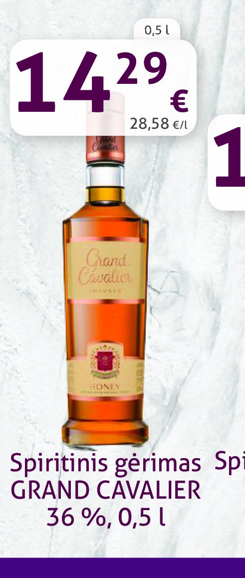 Spiritinis gėrimas GRAND CAVALIER, 0.5 l