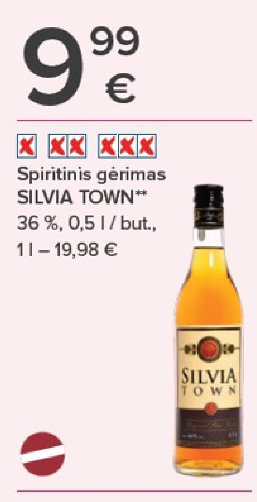 Spiritinis gėrimas SILVIA TOWN, 0.5 l