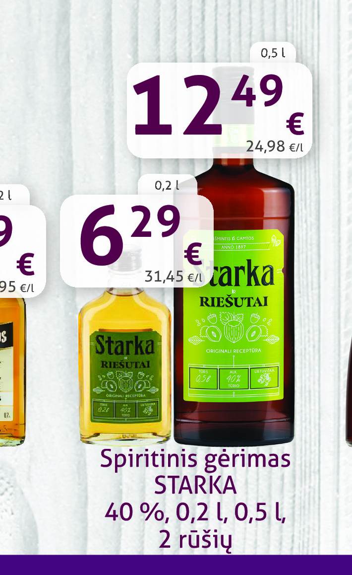 Spiritinis gėrimas STARKA, 0.2 l