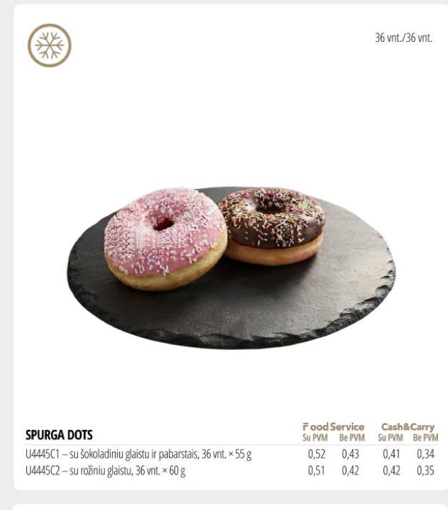 SPURGA DOTS, 36 vnt