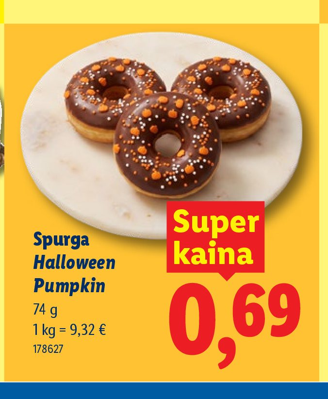 Spurga Halloween Pumpkin, 74 g