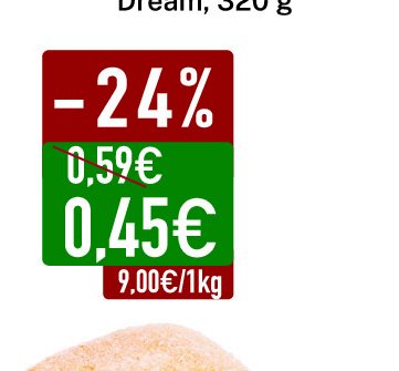 Spurga su toffee ir bananų įdaru, 50 g