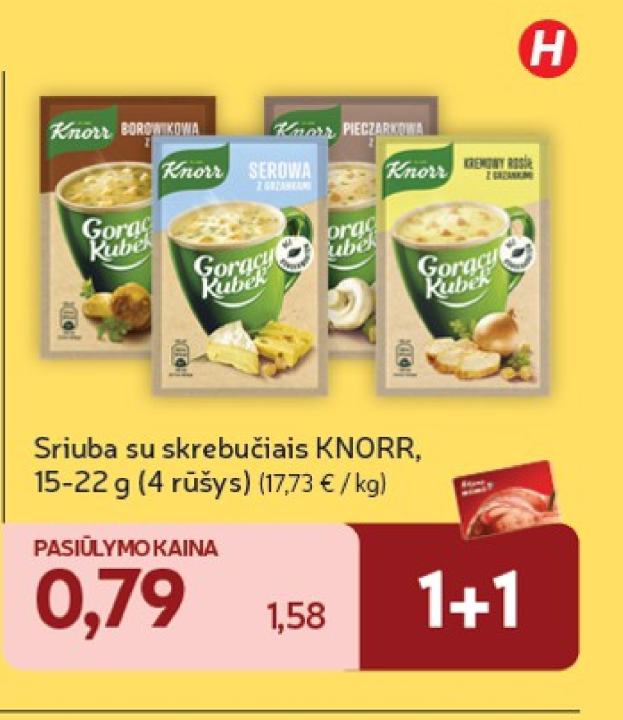 Sriuba su skrebučiais KNORR, 22 g