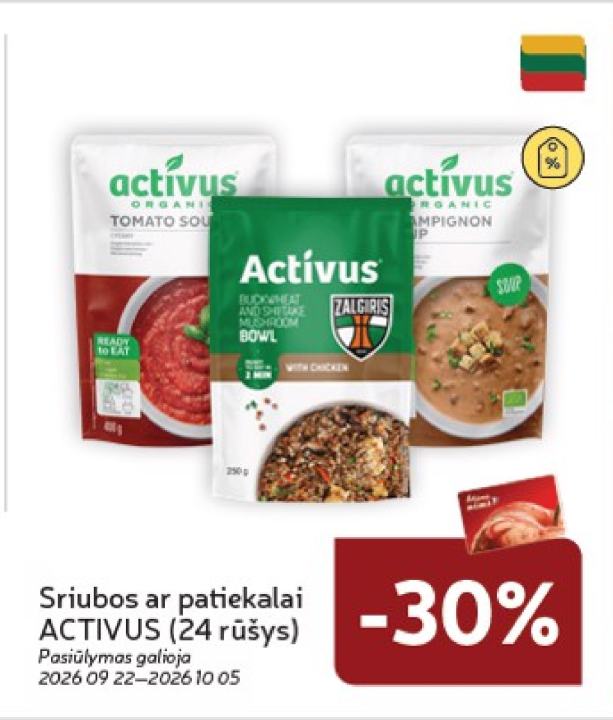 Sriubos ar patiekalai ACTIVUS