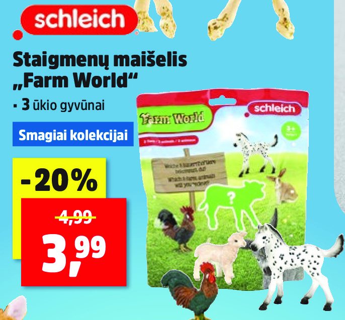 Staigmenų maišelis „Farm World“