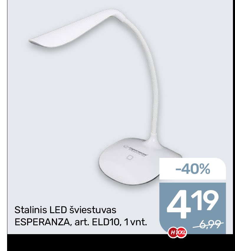 Stalinis LED šviestuvas ESPERANZA, 1 vnt